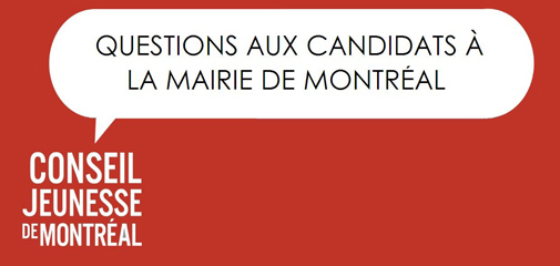 Questions aux candidats et candidates  la mairie de Montral